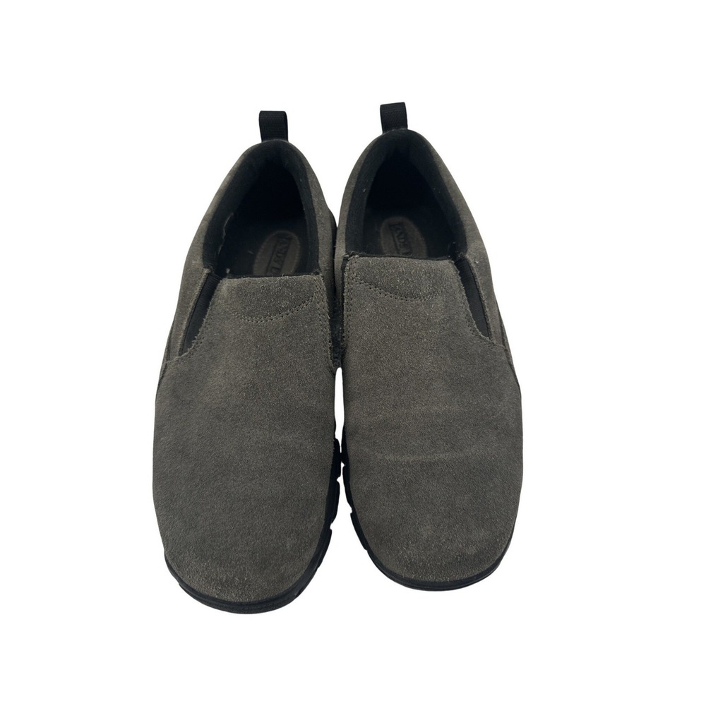 Lands End Mens Suede Leather Slip On Loafer Casual Comfort Shoes